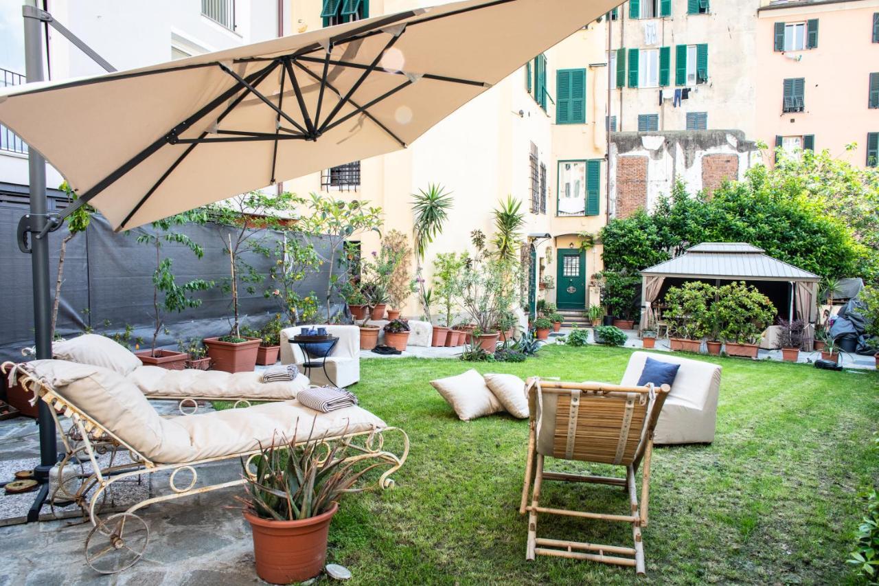 Giardino In Centro Storico -Appartamento Con Giardino, Genova Centro Storico, Acquario エクステリア 写真